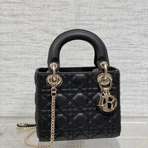 Mini Lady Dior Bag Black Cannage Lambskin